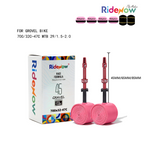 RideNow TPU Inner tube Aluminum Alloy Valve 2PC for Gravel Bike 700/32C-47C MTB 29/1.5-2.0