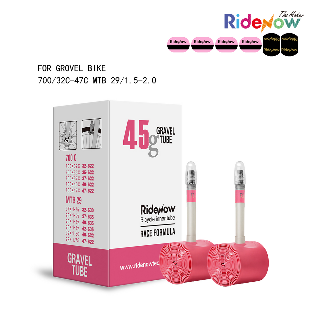 RideNow TPU Inner tube 2PC for Gravel Bike 700/32C-47C MTB 29/1.5-2.0