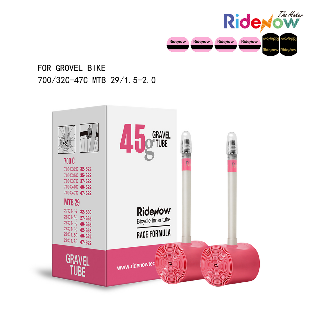 RideNow TPU Inner tube 2PC for Gravel Bike 700/32C-47C MTB 29/1.5-2.0