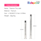 RideNow Titanium Thru-axle