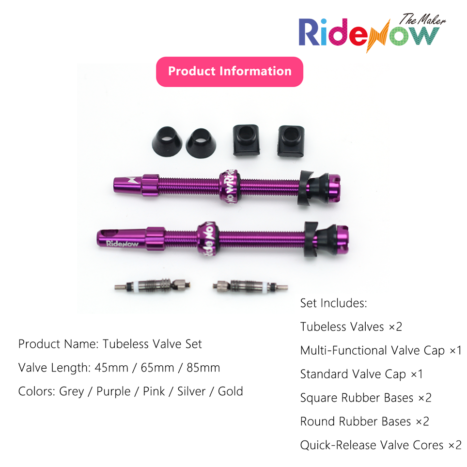 RideNow 7075 Alalloy tubeless valve