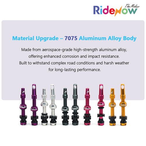 RideNow 7075 Alalloy tubeless valve