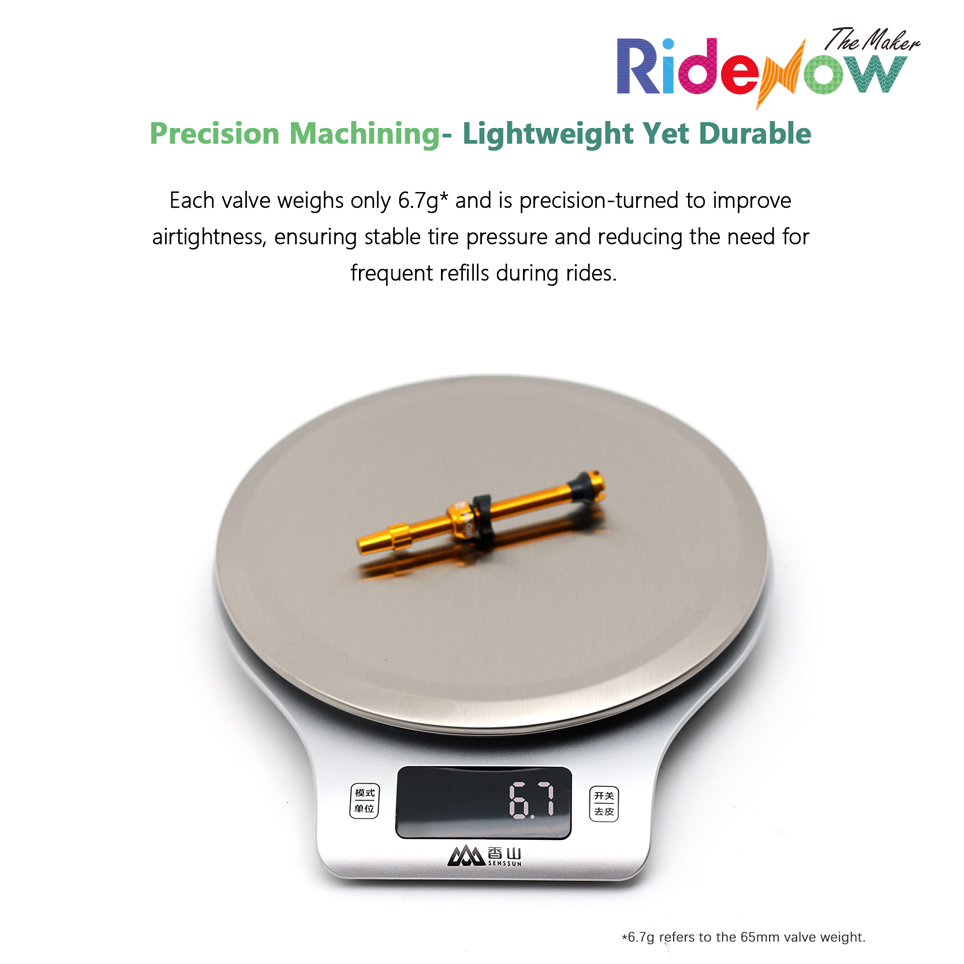 RideNow 7075 Alalloy tubeless valve
