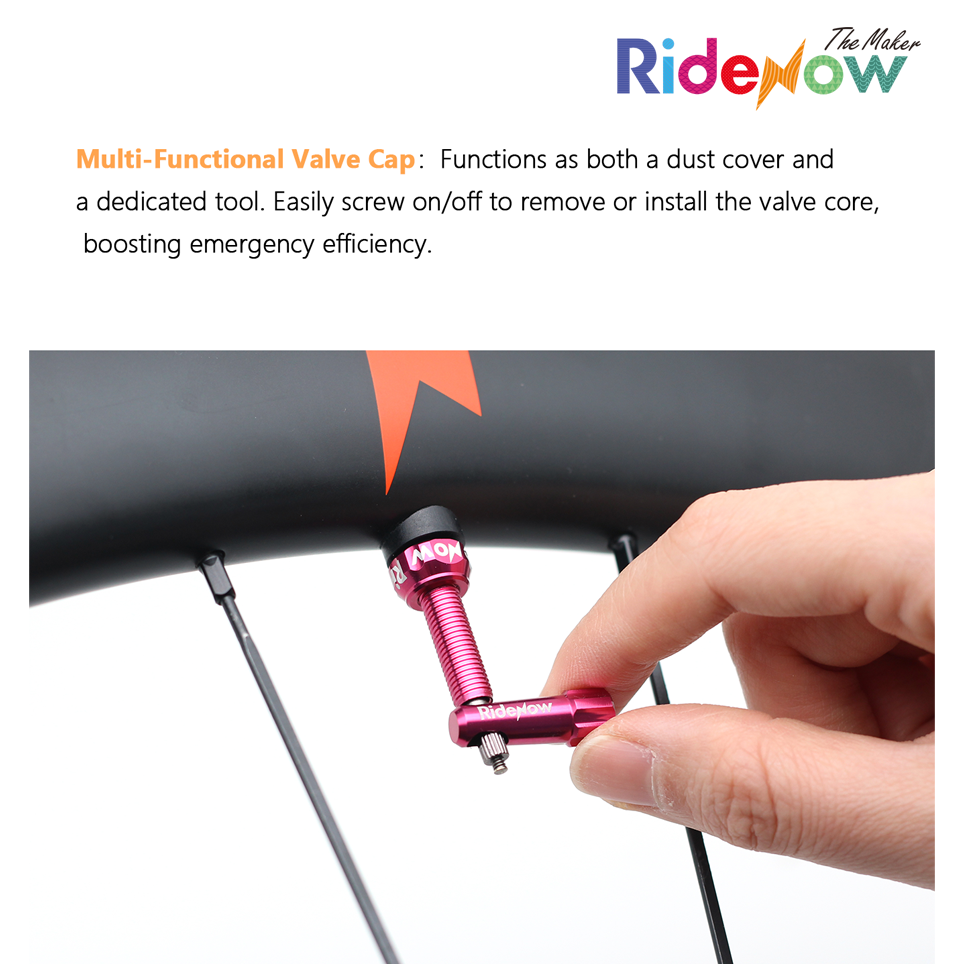 RideNow 7075 Alalloy tubeless valve