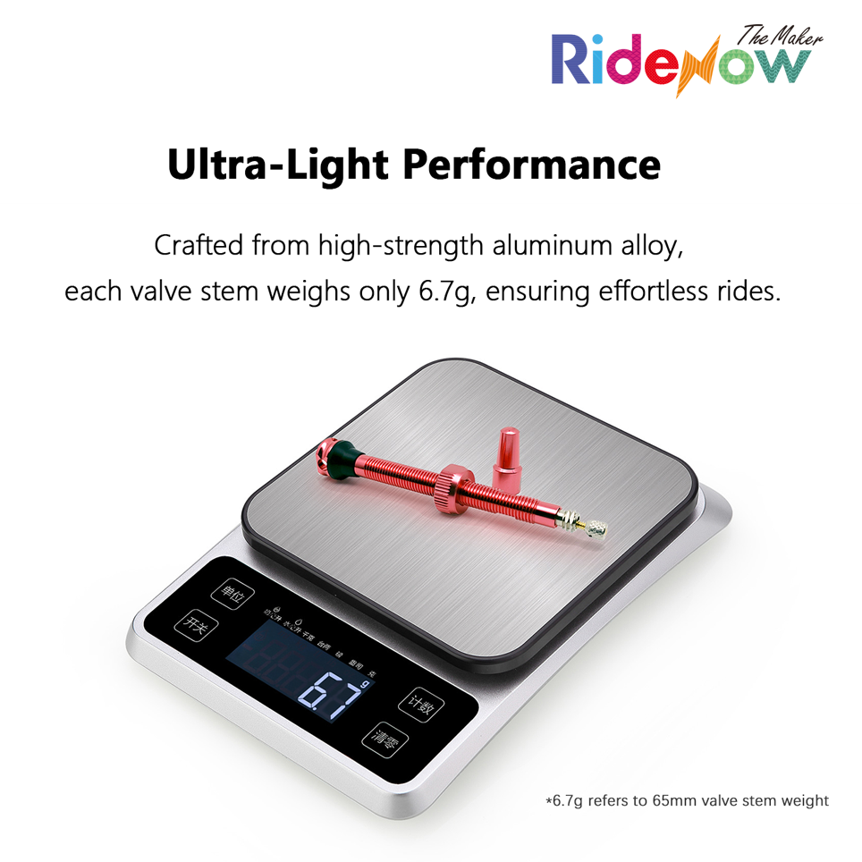 RideNow Tubeless Valve Stem Set