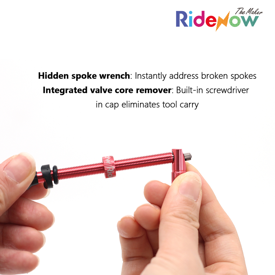 RideNow Tubeless Valve Stem Set